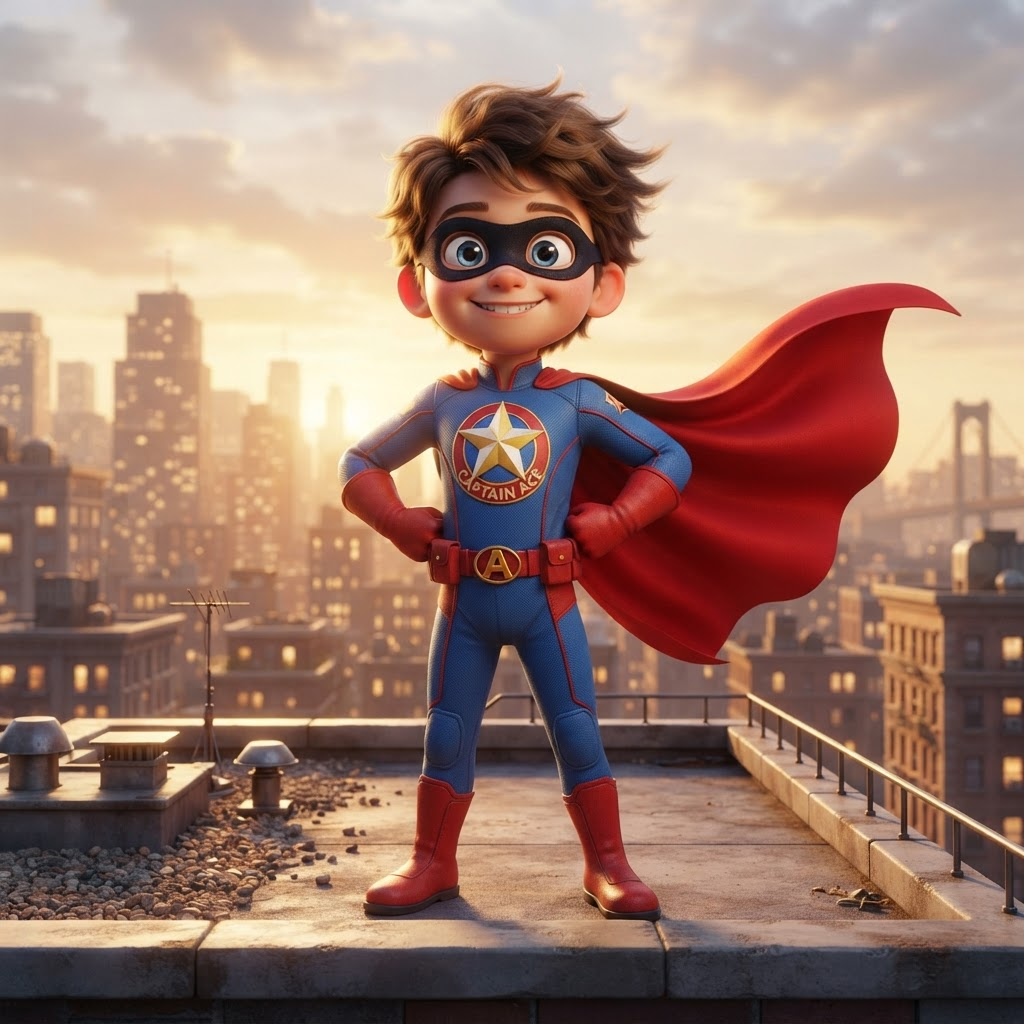 Illustration of Captain Ace, The Everyday Hero