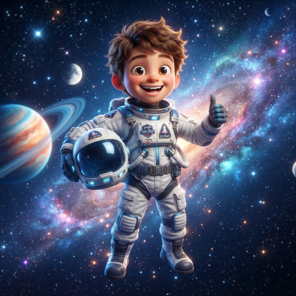Illustration of Captain Cosmo, The Star Voyager